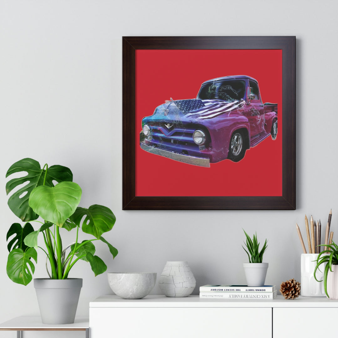 1956 Ford Truck Framed Horizontal Poster