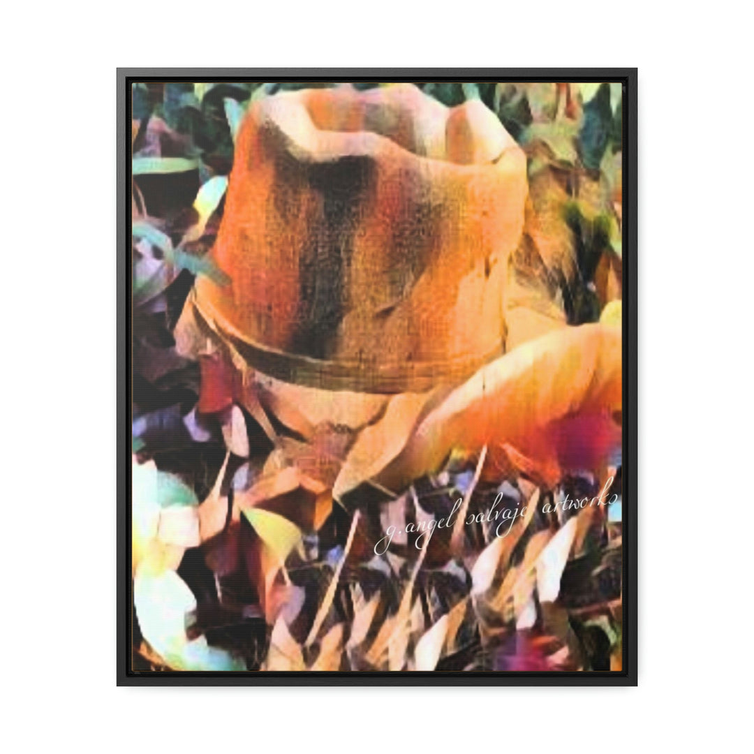 A Man's Hat Gallery Canvas Wraps, Vertical Frame