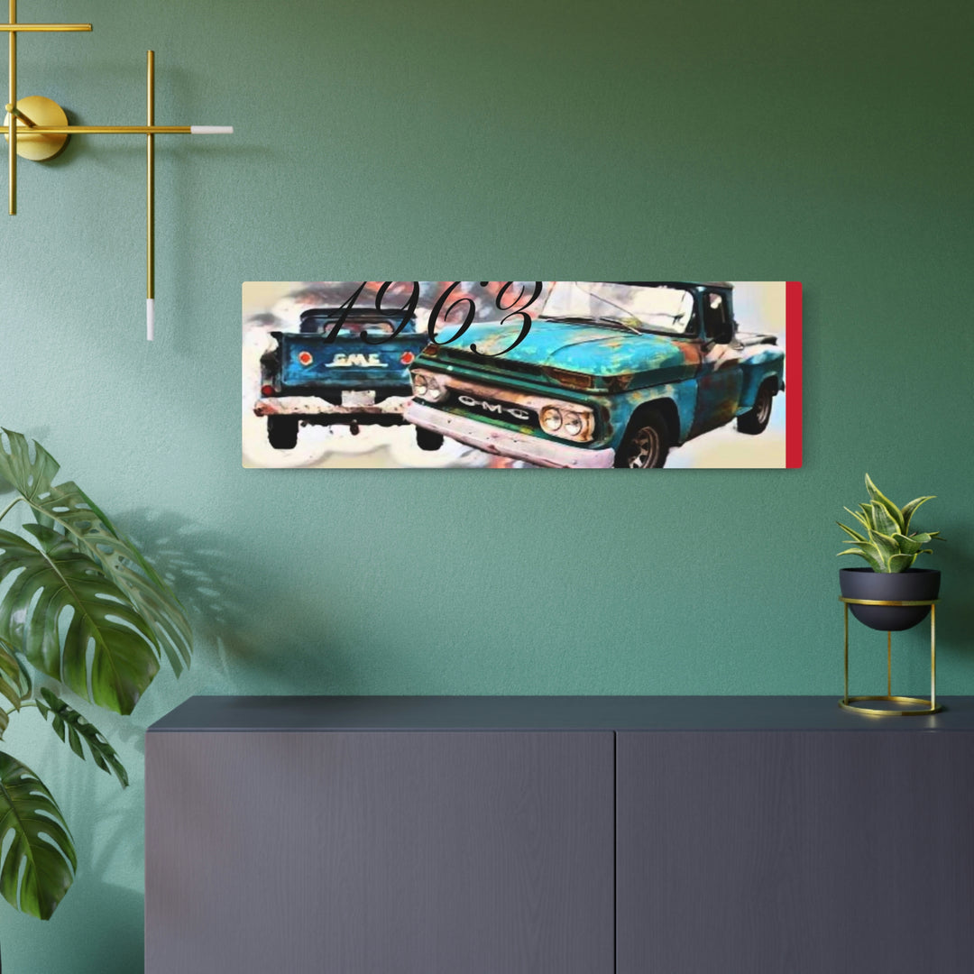 1963 gmc v6 Metal Art Sign