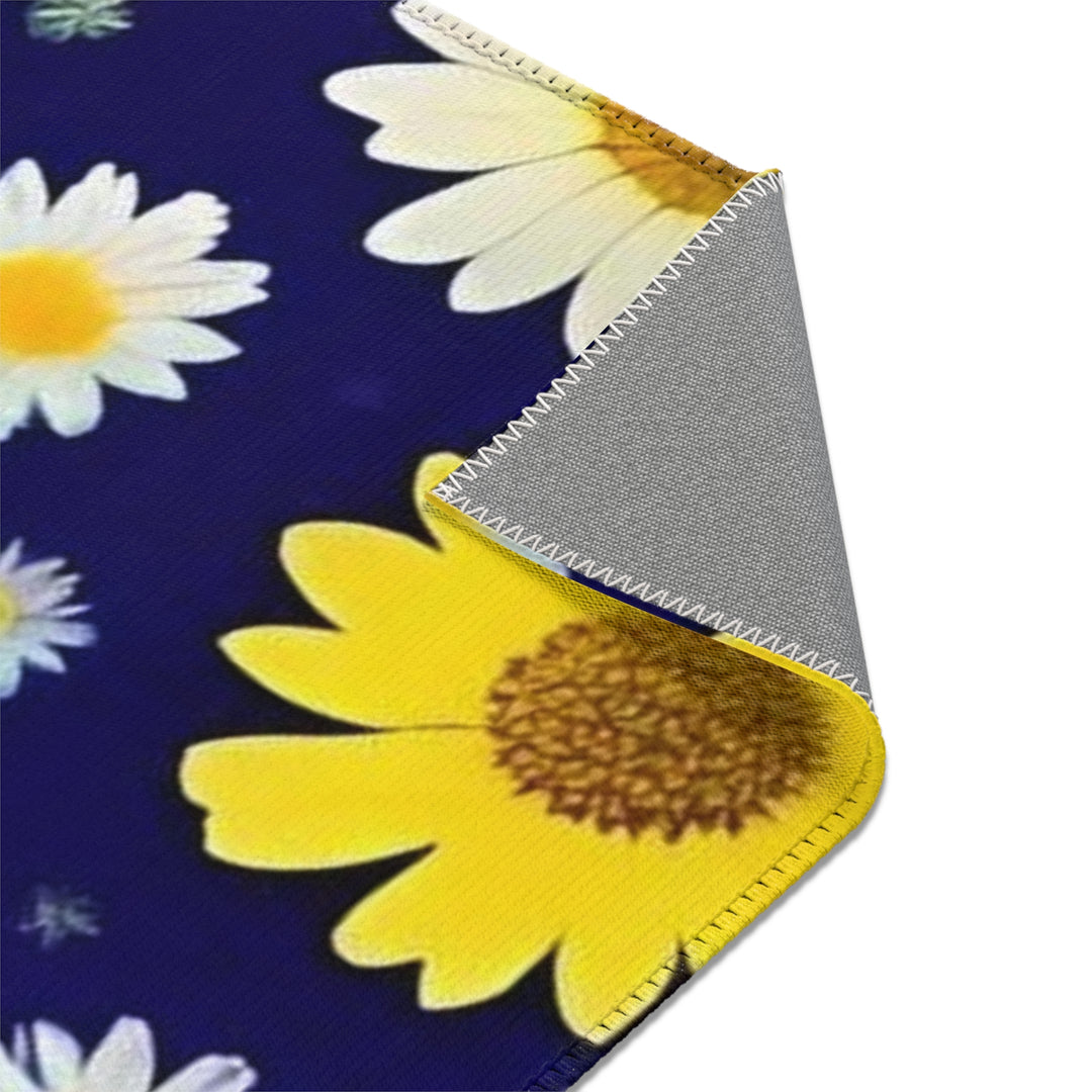 Daisies on Navy Area Rugs