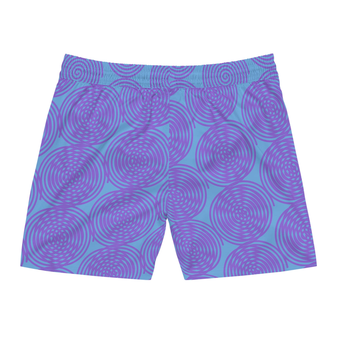 Simmer night spins Men's Mid-Length Swim Shorts (AOP)