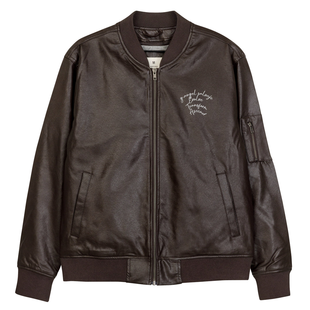 Leather Bomber Jacket