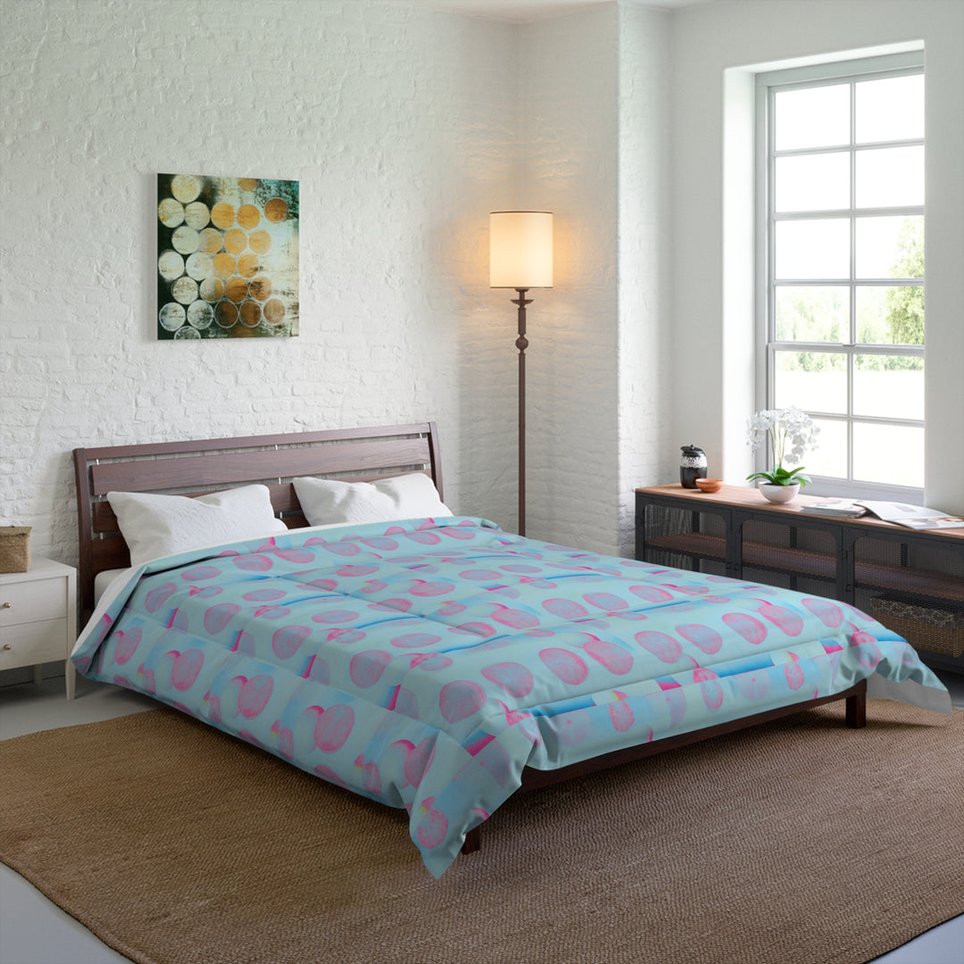 Blue and Pink Comforter