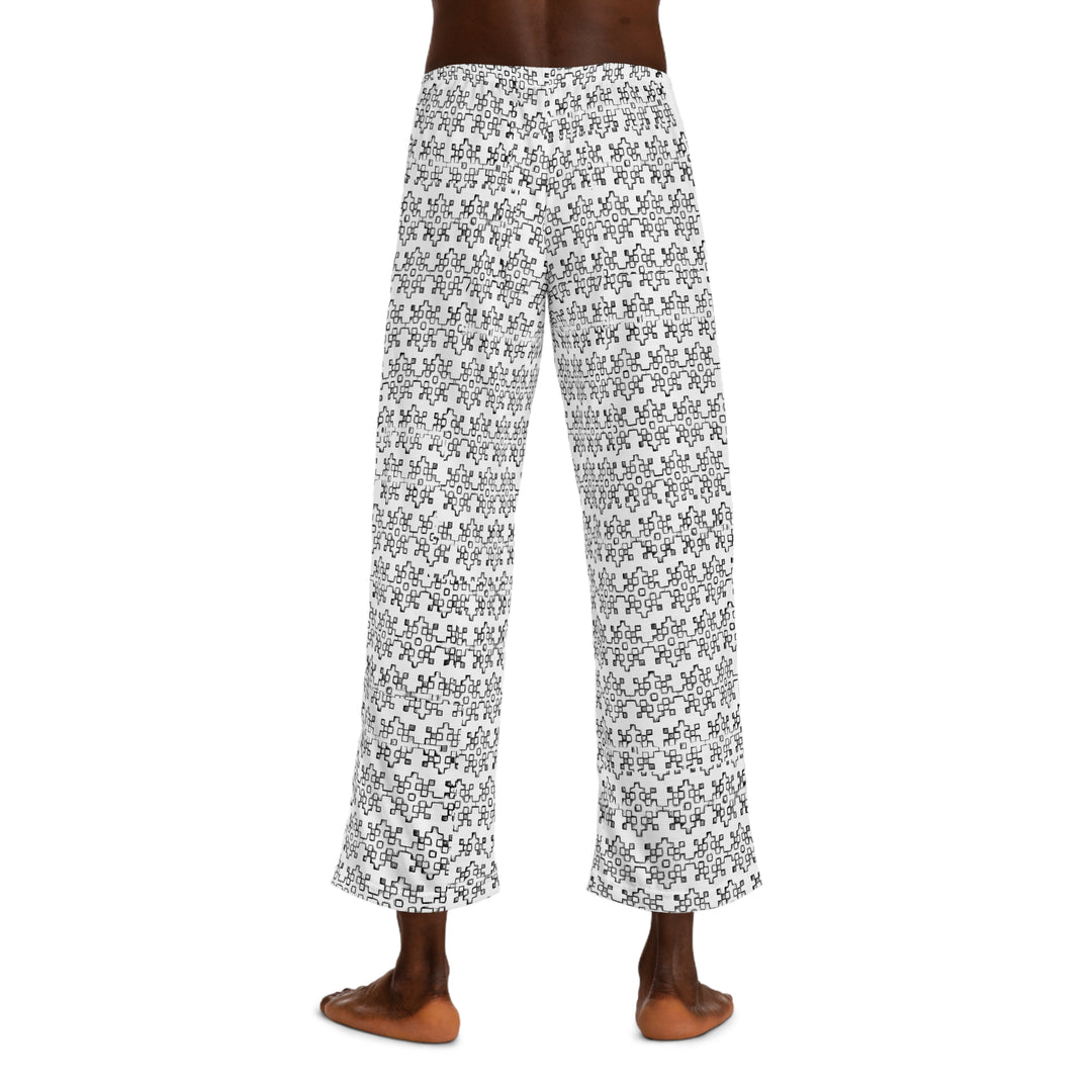 Grey graphic Men's Pajama Pants (AOP)