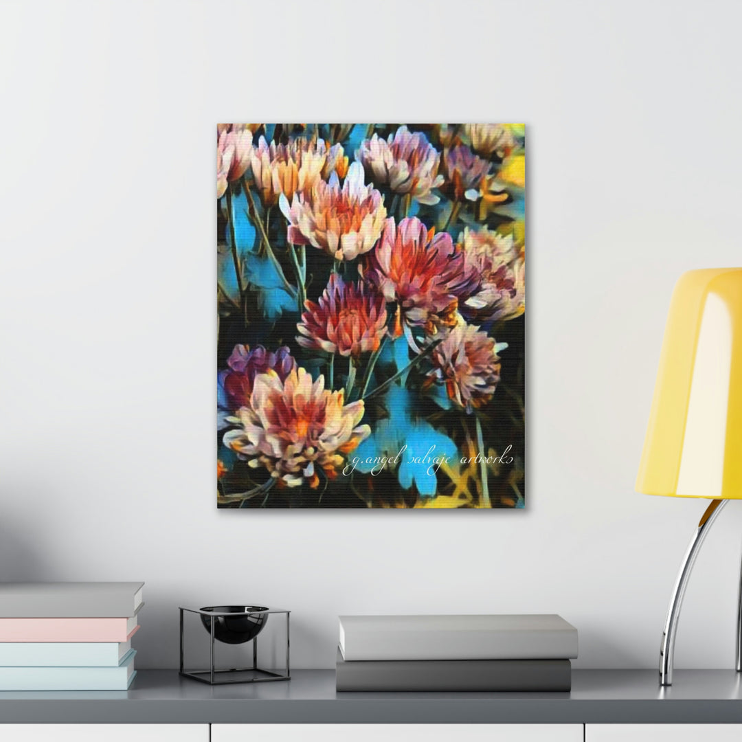 Corinthian Mums Canvas Gallery Wraps