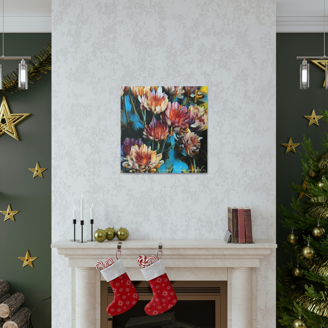 Corinthian Mums Canvas Gallery Wraps