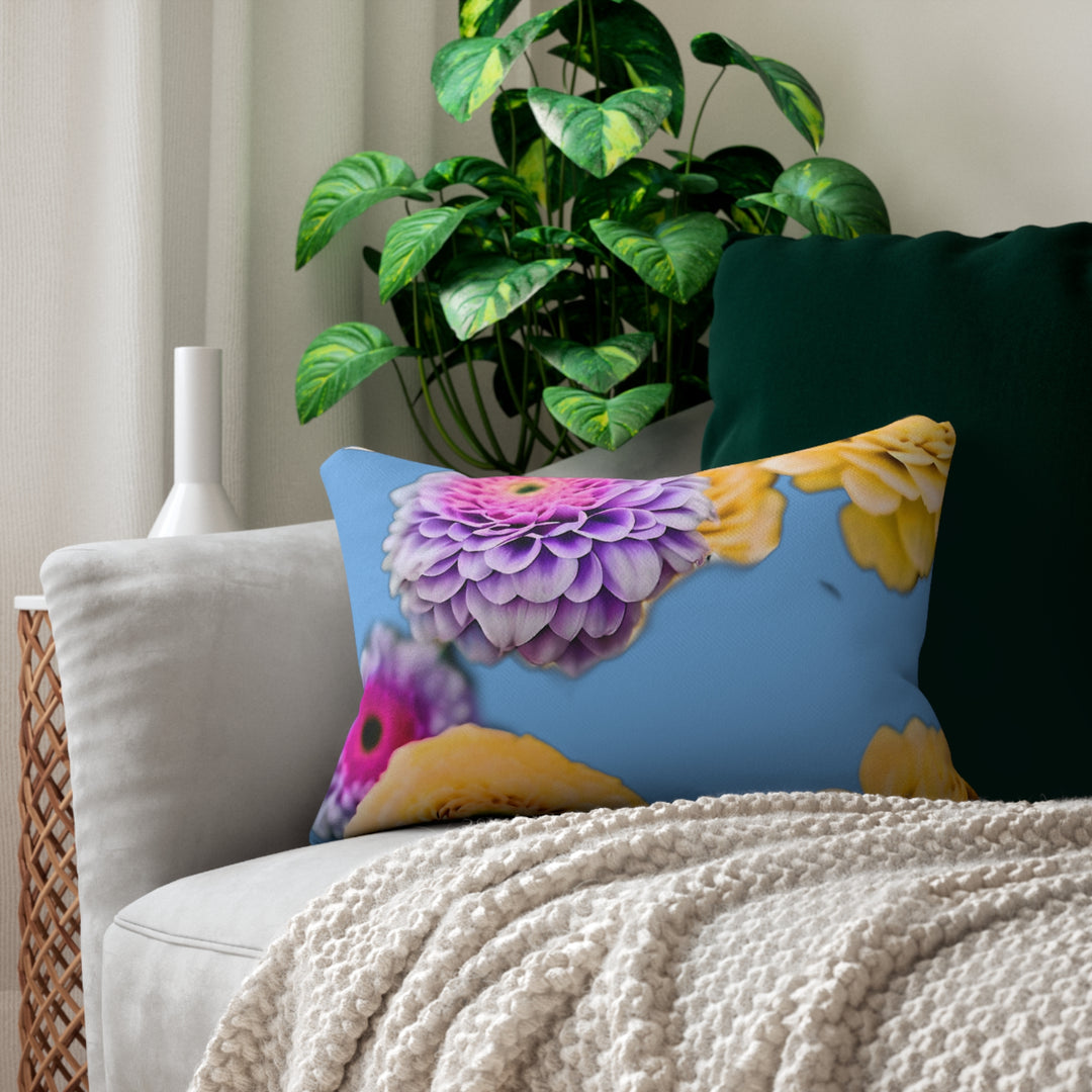 Flower power style 3 Spun Polyester Lumbar Pillow