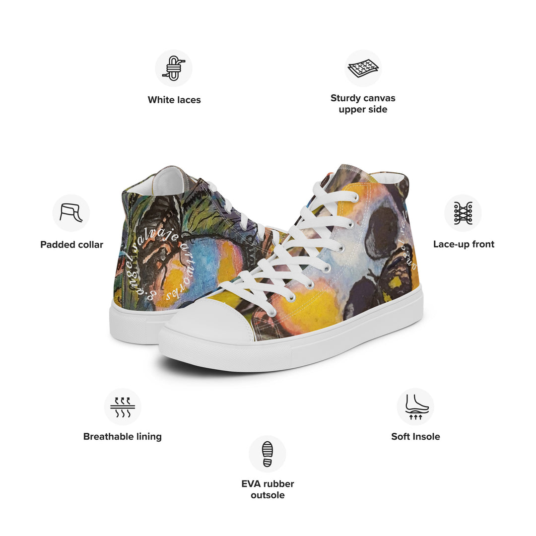 Metamorphosis men’s high top canvas shoes