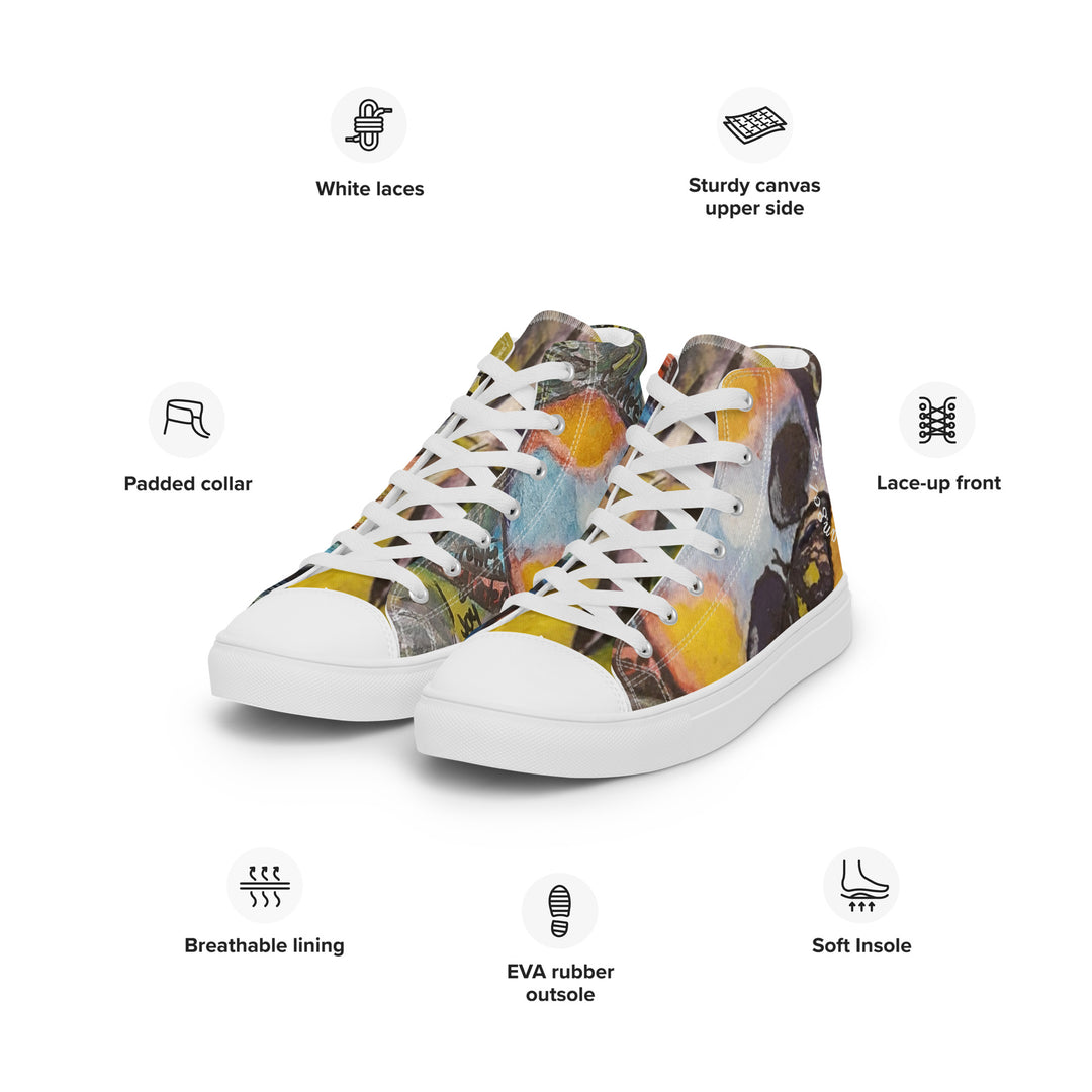 Metamorphosis men’s high top canvas shoes