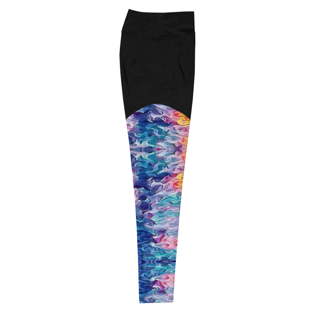 Happiness=Salty Sports Leggings