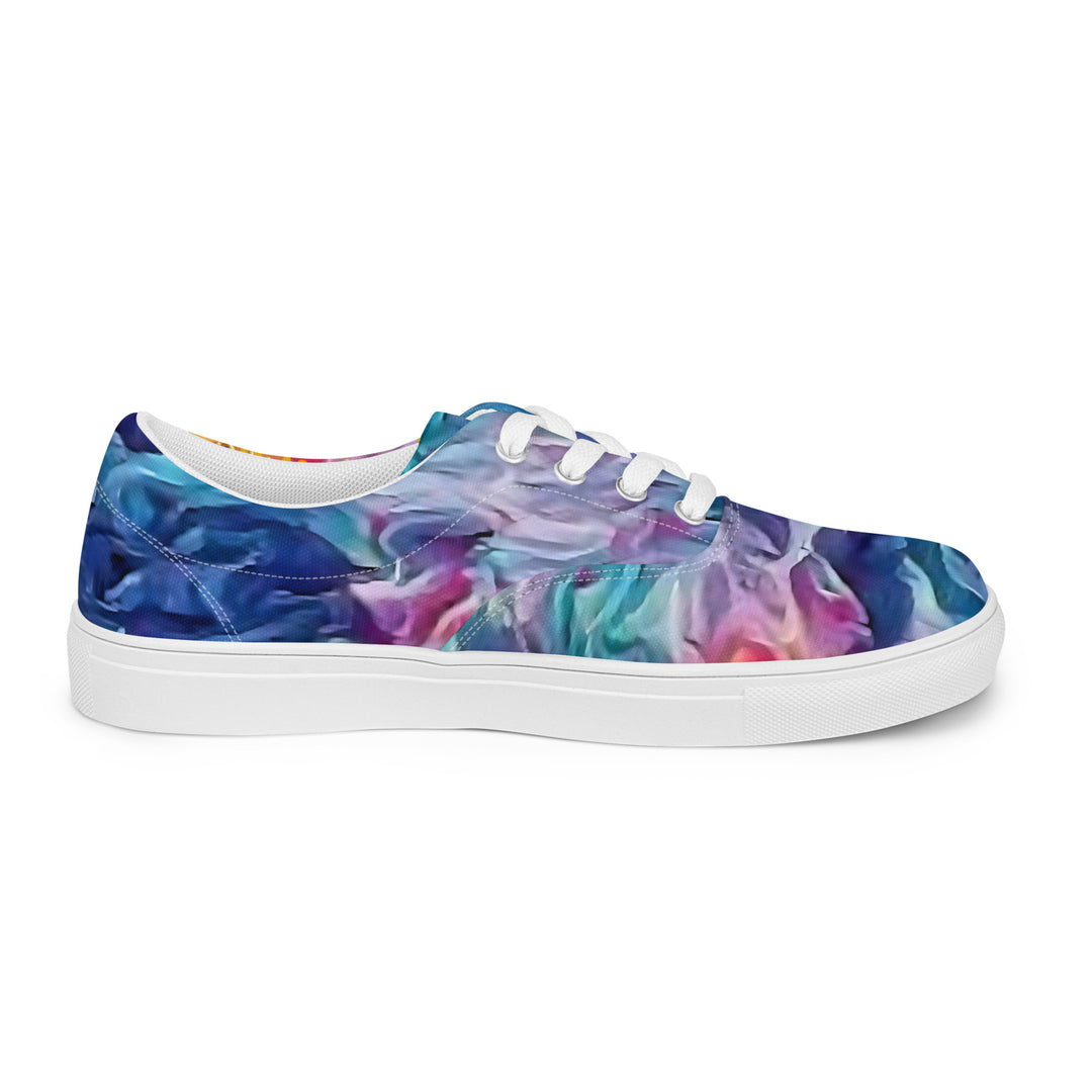 Happiness =Salty Women’s lace-up canvas shoes
