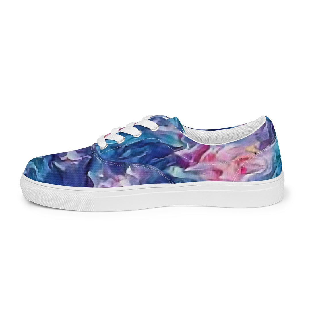 Happiness =Salty Women’s lace-up canvas shoes