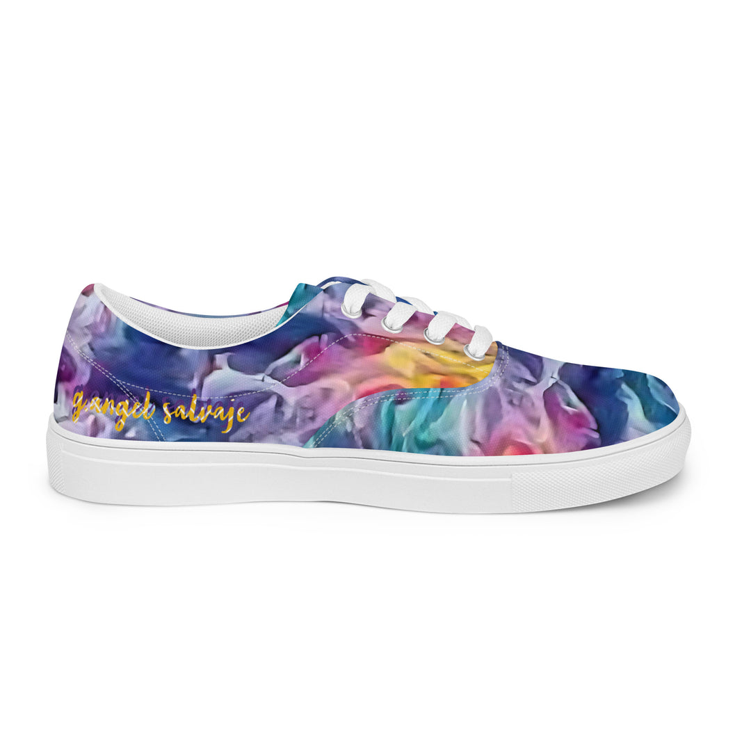 Happiness =Salty Women’s lace-up canvas shoes